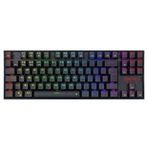 Teclado Mecanico Gamer Redragon Kumara PRO RGB Wireless Switch Marrom Preto