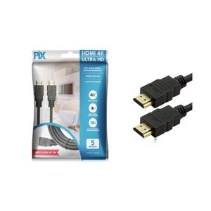 Cabo Hdmi 5.00Mts 2.0 4K Pix Preto (30Awg)