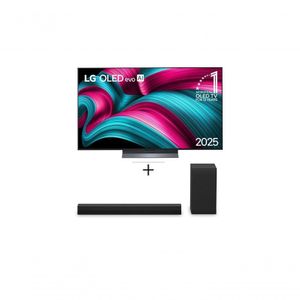 Combo Smart TV LG OLED Evo AI C5 55" 2025 + Soundbar S40T 300W RMS, 2.1 Canais, Dolby Digital