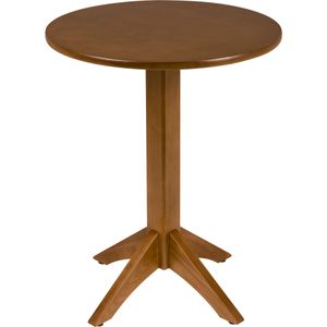Mesa de Madeira Tramontina London Redonda em Tauarí Amêndoa 2 Lugares 60 cm