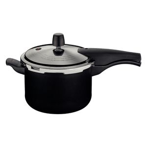 Panela de Pressão Tramontina Vancouver Effect em Alumínio Antiaderente Starflon Max Preto 20 cm 4,5 L