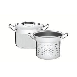 Jogo Cozi-Pasta Tramontina Aço Inox Professional 2 Peças 20 cm