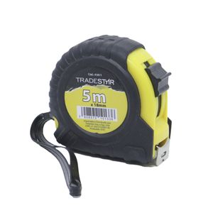 Trena Profissional Emborrachada 5mx18mm Fita de Aço Reforçada Tradestar