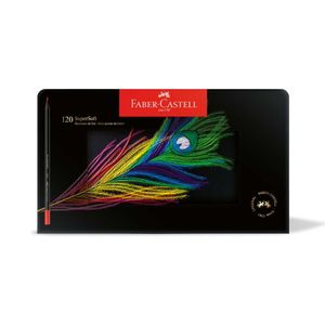 LAPIS DE COR 120 CORES LATA SUPER SOFT FABER CASTELL