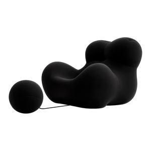 Poltrona UP5 BB Italia La Mamma Com Puff Listrado Vermelha