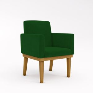 Poltrona Decorativa Base + Reforçada Oferta Cor Verde