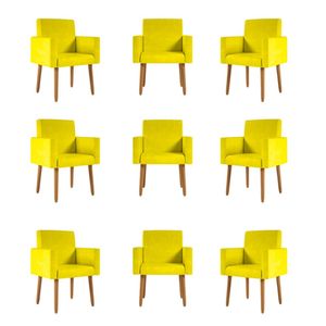 Kit 09 Cadeiras Poltronas Decorativa - Escritório - Recepção