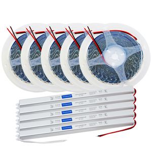 Kit C/ 5 Fita Led 5 Fonte 2835 5M 120 Led 12v Ip20 10w 4000K