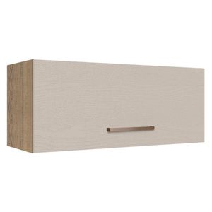 Armário Aéreo 80 cm 1 Porta Basculante Rustic/Crema Agata Madesa