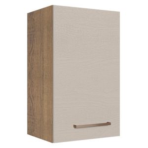 Armário Aéreo 40 cm 1 Porta Rustic/Crema Agata Madesa