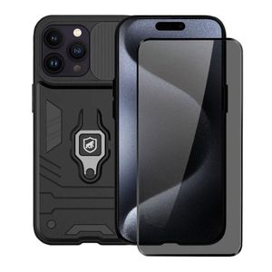 Kit Capa Defender e Película Defender Pro Privacidade para iPhone 15 Pro Max - Gshield