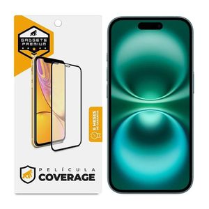 Película para iPhone 16 - Coverage 5D Pro Preta - Gshield