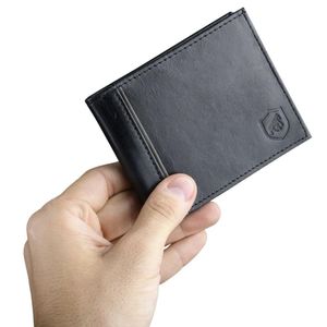 Carteira de Couro masculina - Porta cartão - Maverick - Gshield