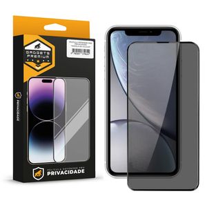 Película para iPhone XR - Defender Pro Privacidade - Preta - Gshield