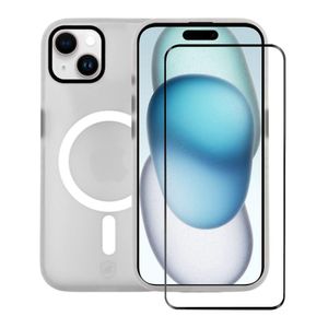 Kit Capa Magsafe Pro Transparente e Pelicula Ultra Glass para iPhone 15 Plus - Gshield