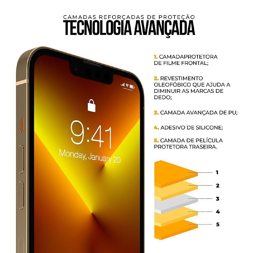 Película para Motorola Moto G24 - Traseira de Fibra de Carbono - Gshield