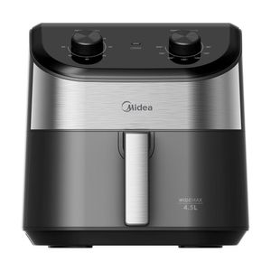 Fritadeira Air Fryer Midea Widemax Cyclone Preto e Inox 4,5L 220V FWM45P2