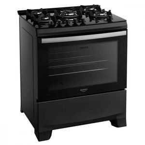 Fogao Dako 5 Bocas Supreme Glass TC Preto Bivolt