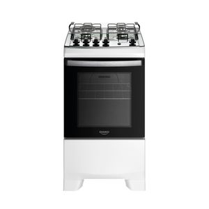 Fogão 4 Bocas Branco Com Mesa Inox Dako Novo Supreme Bivolt