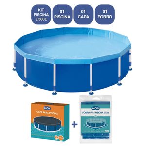 Kit Piscina Circular 5.500 L