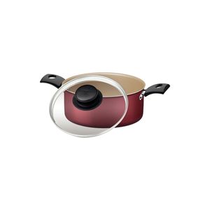 Caçarola Tramontina Turim Antiaderente Starflon Max Vermelha 18CM