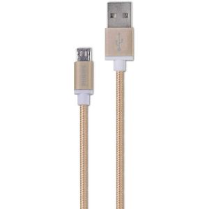 Cabo com Conector Philips Tipo USB para Micro USB Dourado 120CM