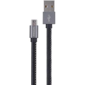 Cabo com Conector Philips Tipo USB para Micro USB Preto 120CM