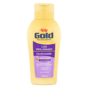 Condicionador Niely Gold Liso Prolongado Frasco