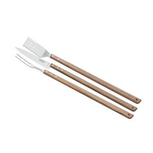 Jogo para Churrasco Tramontina Tradicional Inox 3 Peças