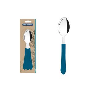 Conjunto de Colheres de Mesa Tramontina Leme Azul Oceano 3 Peças