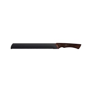 Faca Serrilhada Tramontina Churrasco Inox Escurecido Cabo Madeira 10"