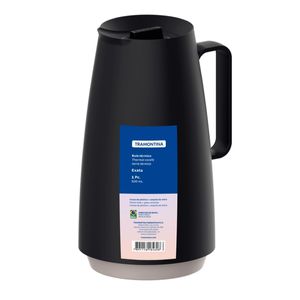 Bule Térmico Tramontina Exata Preto com Ampola de Vidro 500ML