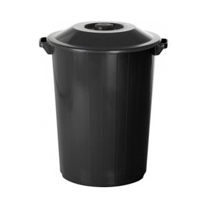 Lixeira Plasvale Recycle Preta 62 Litros