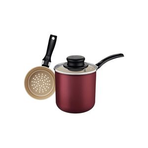 Cuscuzeira Tramontina em Alumínio Antiaderente Starflon Vermelho 800ML