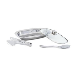 Conjunto Servir 3 Pecas Inox Retangular Lyon Brinox