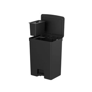 Lixeira com Pedal OU Trium 46L + 4L Preto