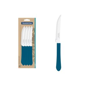 Conjunto de Facas para Churrasco Tramontina Leme Azul Oceano 12 Peças