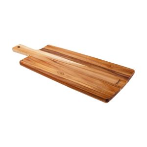 Tábua Retangular para Pão Tramontina Kitchen em Madeira Teca 48x19 cm