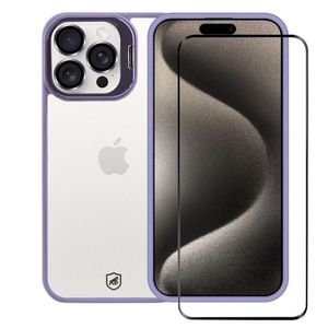 Kit Capa Gravity Lilás e Película Ultra Safe para iPhone 15 Pro - Gshield