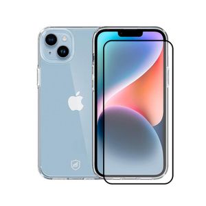 Kit Capa Clear Proof e Pelicula Coverage 5D Pro Preta para iPhone X / XS - Gshield