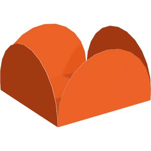 Porta Forminha Laranja para Doces  Decoração Festa 40 Unid