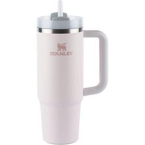 Copo com Canudo Stanley Quencher 2.0 Rose Quartz 1,180 Litros