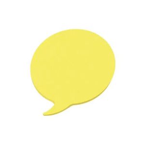 Bloco Adesivo Balloon Keep EI025 70x70mm Amarelo Neon 50Fls