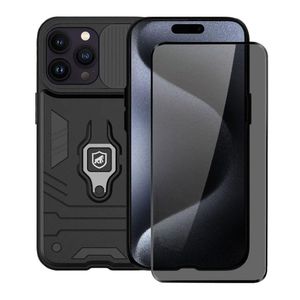 Kit Capa Defender e Película Defender Pro Privacidade para iPhone 15 Pro - Gshield