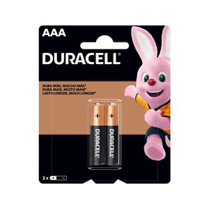 Pilha Alcalina AAA Palito Duracell com 2 Unidades