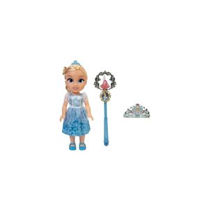 Boneca Princesas Disney Multikids Cinderella com Varinha e Tiara