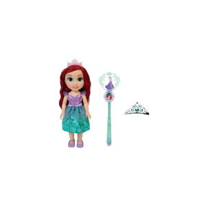 Boneca Princesas Disney Multikids Ariel com Varinha e Tiara