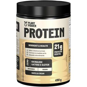 Suplemento Plant Power Protein Vanilla Cream 490g