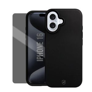 Kit Capa Silicon Premium e Película Hydrogel Privacidade para iPhone 16 - Gshield