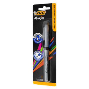 Marcador Permanente Preto 0,6mm Ponta Ultrafina Bic Marking